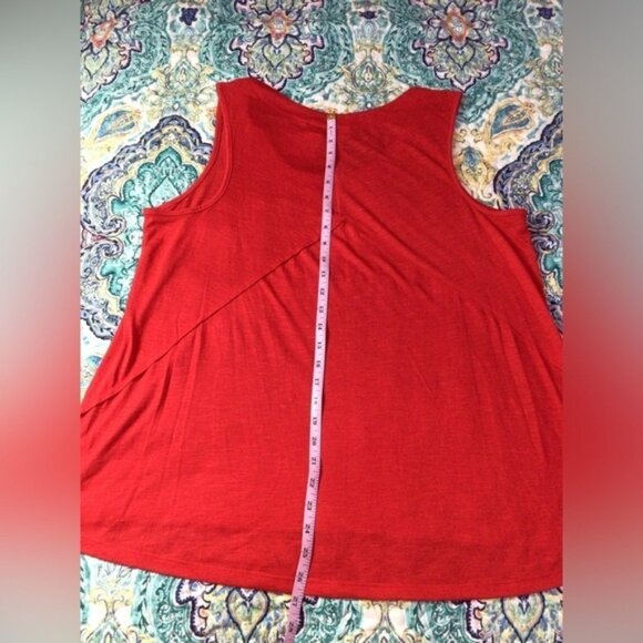 Cato Red Sleeveless Scoop Neck Tank Top (0066) - Picture 11 of 11